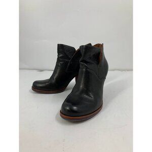 Kork Ease Women's Castaneda Leather Ankle Bootie Boots Chunky Heel Size 10